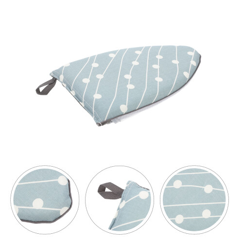 Sky-Blue Mini Ironing Board Durable Polyester Steamer Backing Pad 1
