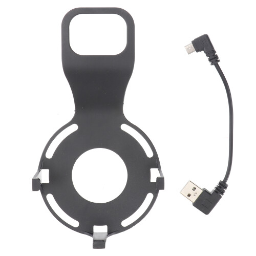 1Pc Black Plastic Smart Speaker Holder Non-Punch Wall-Mounted Bracket
