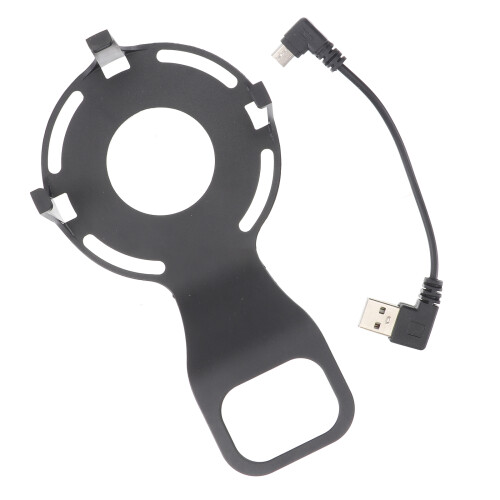 1Pc Black Plastic Smart Speaker Holder Non-Punch Wall-Mounted Bracket 2