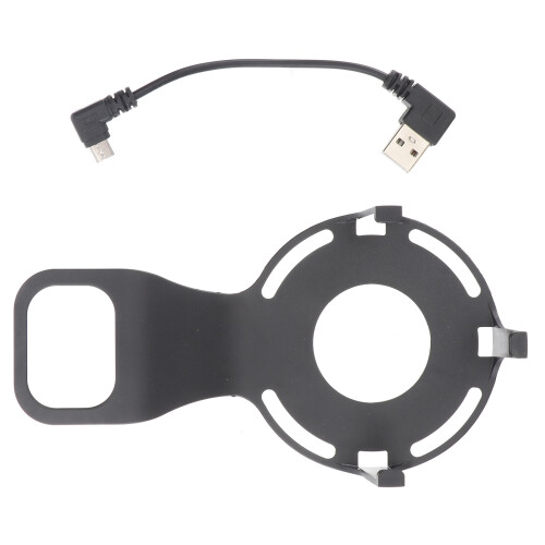 1Pc Black Plastic Smart Speaker Holder Non-Punch Wall-Mounted Bracket 1