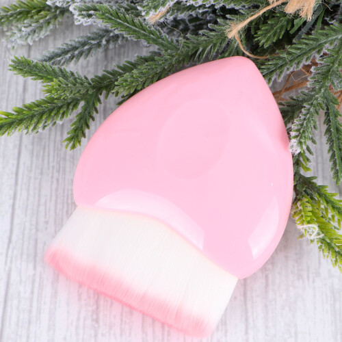 1Pc Cosmetic Brush Set Pink Handle Multi Use Soft Flat Makeup Brush 2