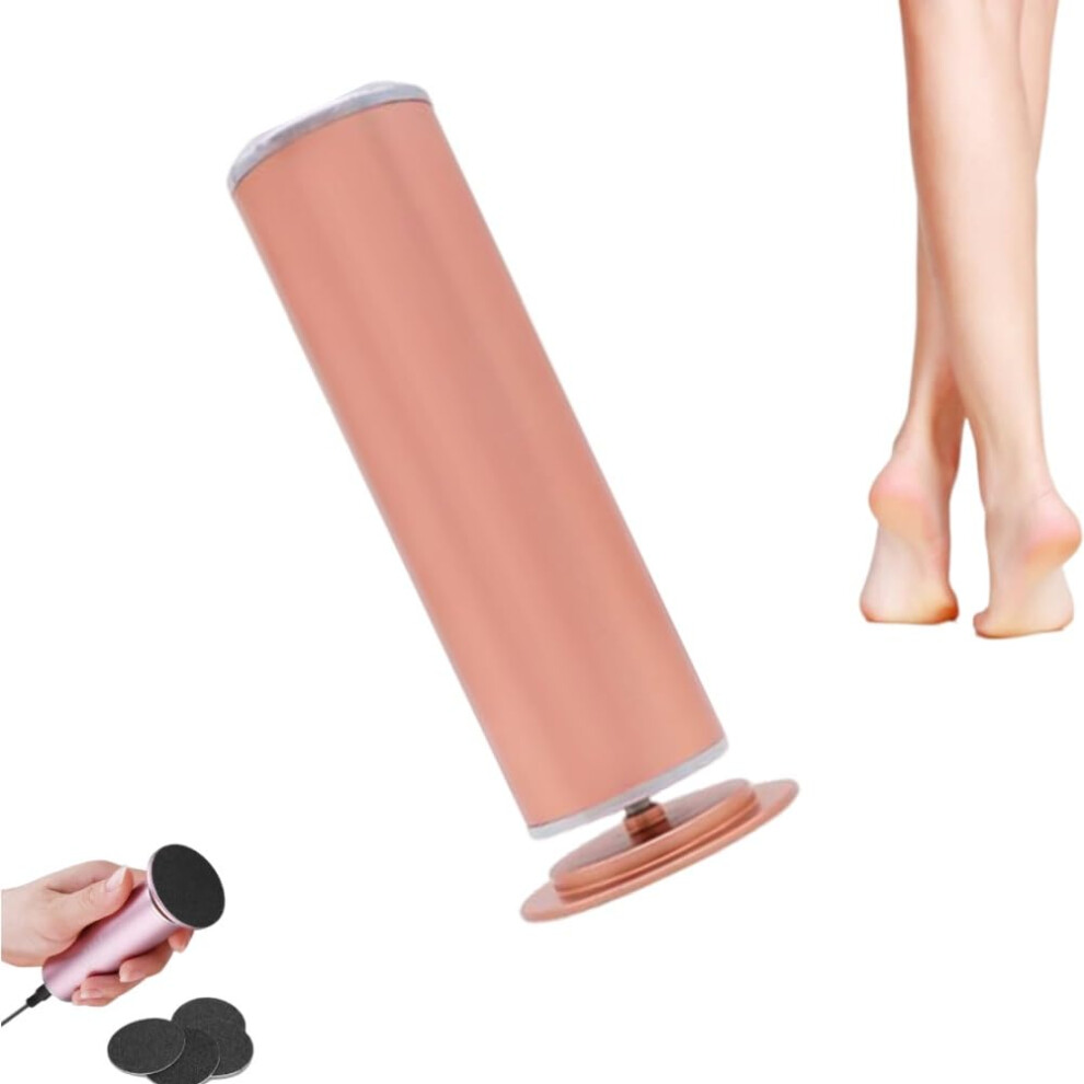 Orange Electric Foot Callus Remover For Smooth Feet, 360 Rotation Pedicure Tool With Replaceable Discs, Salonlevel Foot Care Kit For Women (Orange)