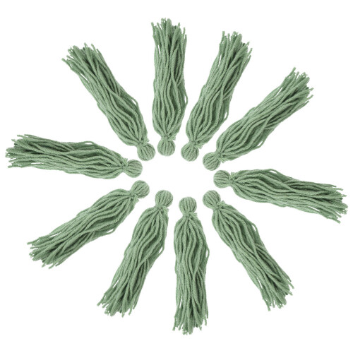 10Pcs Green Woolen Breeding Mops for Fish Tank Angelfish Shrimp