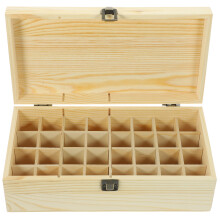3Pcs Lightweight Wooden Essential Oil Bottle Storage Bag Light Yellow