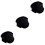 3Pcs Winter Black Plush Earmuffs Elastic Comfortable Ear Covers 5