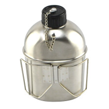 2Sets Survival Hunting Canteen Kettle Food-Safe Water Bottle Assorted