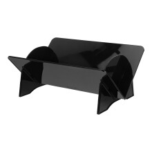 Black Durable Vinyl Record Holder Desktop Rack for Cd Storage