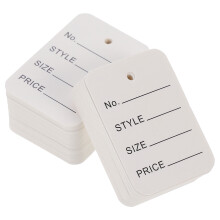 1000St Compacte Witte Kledingprijskaartjes Voor Winkel En Presentatie