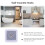 2Pcs Durable ABS Tea Towel Holder Adhesive Hooks White Wall-Mounted 8