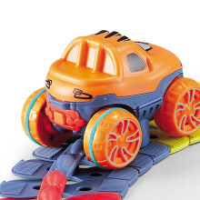 Race Track Toy 184pcs LED Car Track Set with Flexible Glow Tracks for Kids Boys and Girls