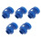 5Pcs Durable Blue Trampoline Pole End Caps Plastic Protective Covers 5