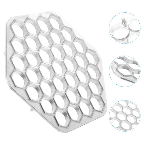 Silver Pelmeni Mold Dumpling Maker Aluminum Reusable Kitchen Tool 2