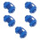 5Pcs Durable Blue Trampoline Pole End Caps Plastic Protective Covers 3