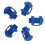 5Pcs Durable Blue Trampoline Pole End Caps Plastic Protective Covers 6