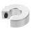Silver Adjustable Drill Stop Collar Aluminum Alloy for Linear Rail 6