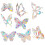 Raindrops  6 Pcs Butterfly Glass Sticker Custom Decal Windows Stickers 2