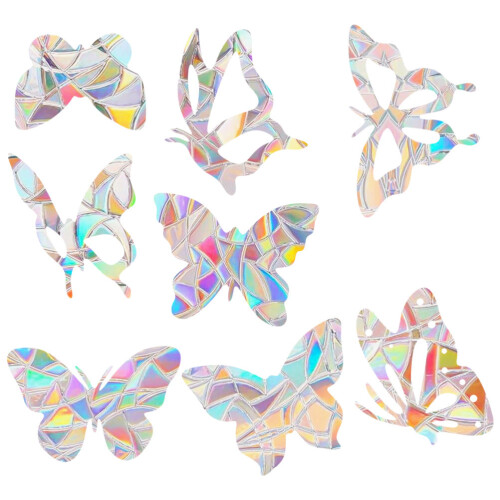 Raindrops  6 Pcs Butterfly Glass Sticker Custom Decal Windows Stickers 1