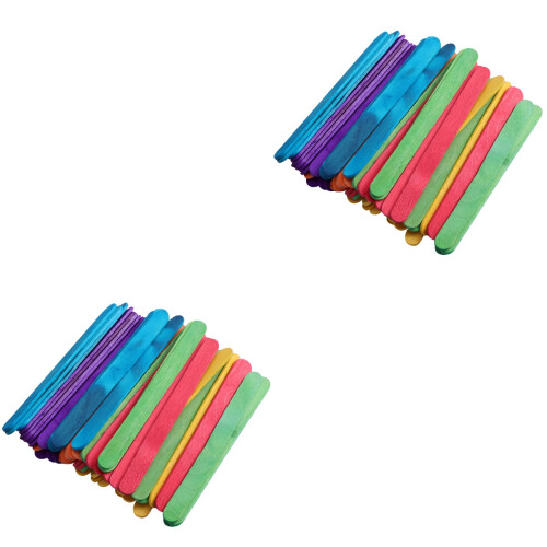 400Pcs Assorted Color Wooden Popsicles Sticks for DIY Ice Cream Making 2