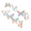 Raindrops  6 Pcs Butterfly Glass Sticker Custom Decal Windows Stickers 4