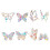 Raindrops  6 Pcs Butterfly Glass Sticker Custom Decal Windows Stickers 8