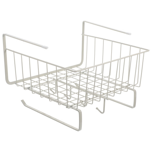 Under Shelf Basket Iron Dark Grey For 1set