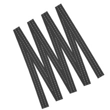 2Pcs PU Leather Car Door Trims Flexible Decorative Strips for Interior