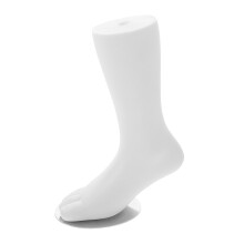 White Plastic Toddler Foot Model Mannequin for Sock Display