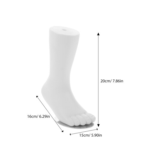 White Plastic Toddler Foot Model Mannequin for Sock Display 1