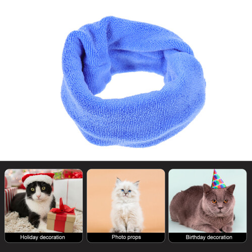 Blue Multi-Function Dog Snood Elastic Warm Pet Earmuff 2