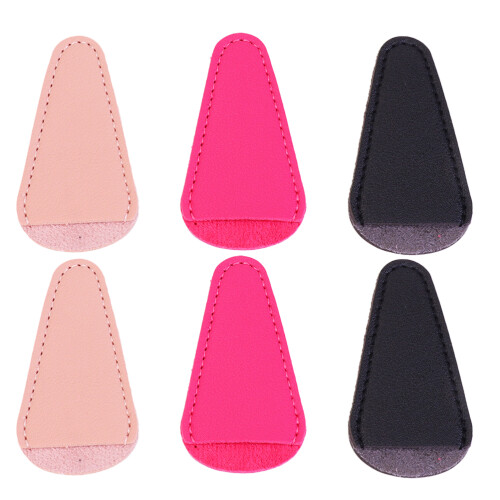 6Pcs Assorted Color Scissors Protective Covers PU Sleeve Safety Tool