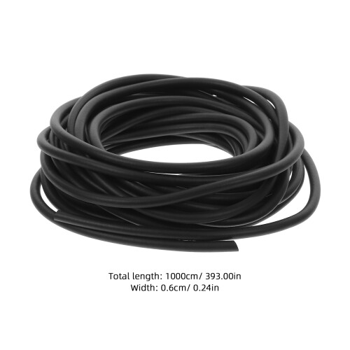 Worgeous  Window Seal Strip Mini Switch Round Strips Hydroponic Black 2