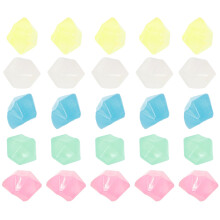 600Pcs Assorted Color Aquarium Resin Stones Luminous Fish Tank Decor