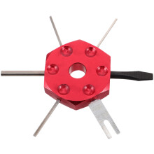 Terminal Removal Tool Kit For Car Maintenance Aluminum Red 1set