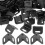 100Pcs Black Plastic Edge Protectors for Packing, Moving, and Shipping 9