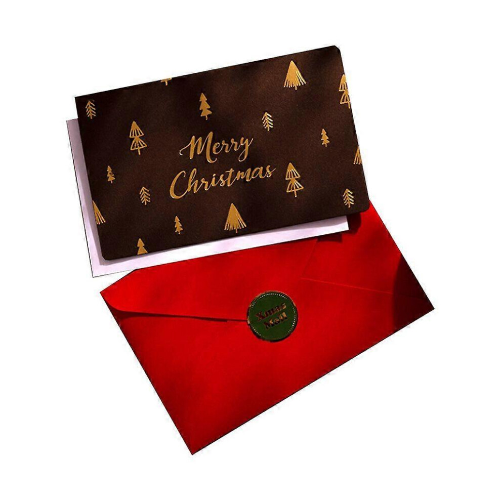 (As Show, B) 6Pcs Merry Christmas Greeting Card With Envelope Xmas Business Invitations Cards 3242242656127