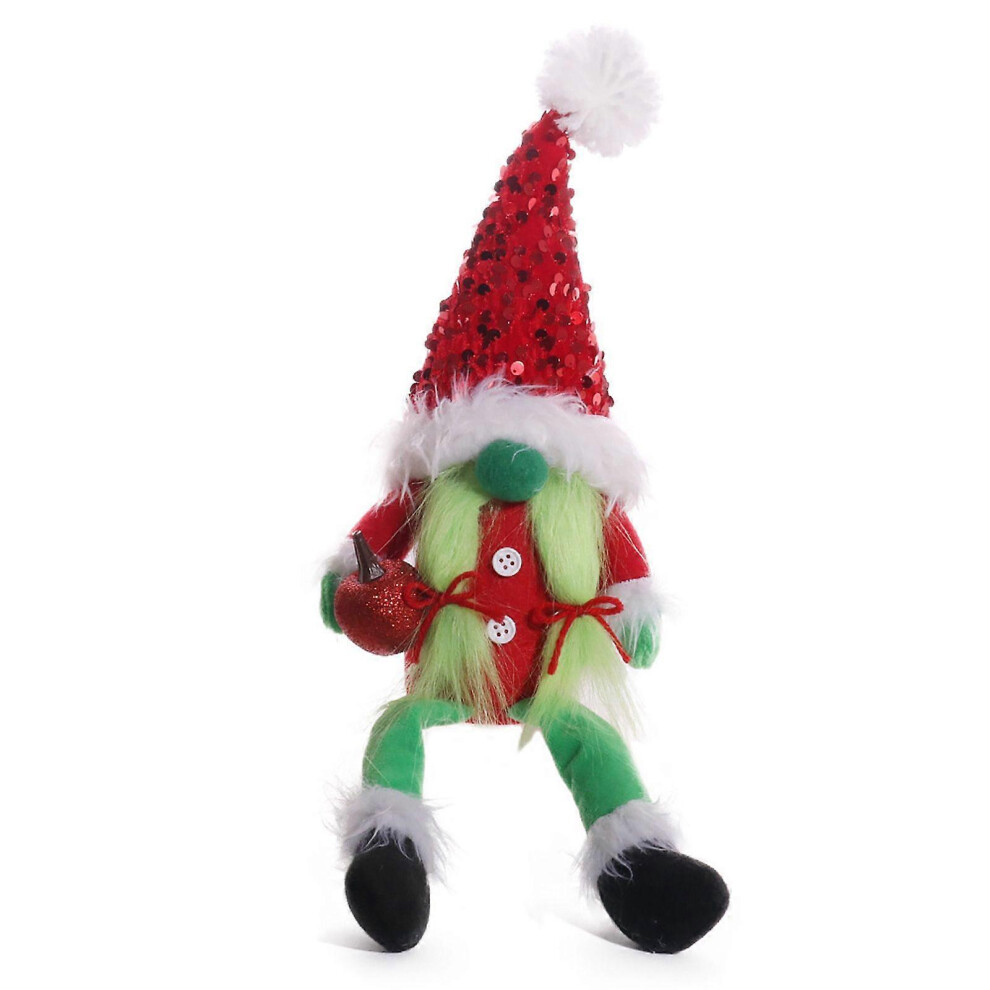 (As Show, Female) Handmade Gnomes Dolls Dwarf Plush Toy Faceless Long Beard Old-Man Desk Ornament 3364096701171