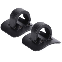 2St Zwarte Fiets Kabelclip Voor Rem- En Versnellingskabel Aluminium