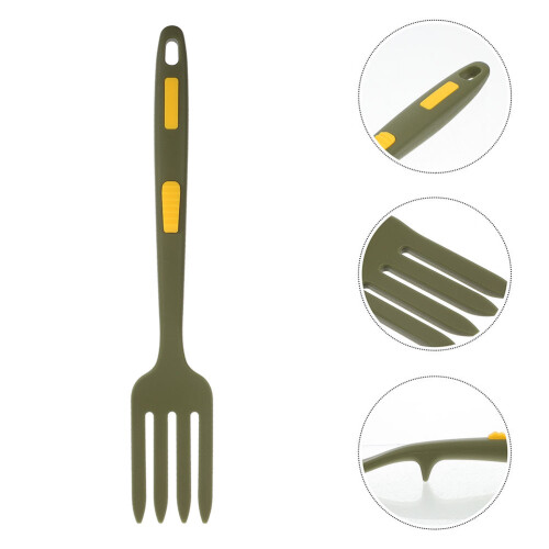 2Pcs Ergonomic Silicone Forks Multi-Function Dinner Forks For Home Use 2