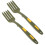 2Pcs Ergonomic Silicone Forks Multi-Function Dinner Forks For Home Use 6