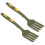 2Pcs Ergonomic Silicone Forks Multi-Function Dinner Forks For Home Use 7