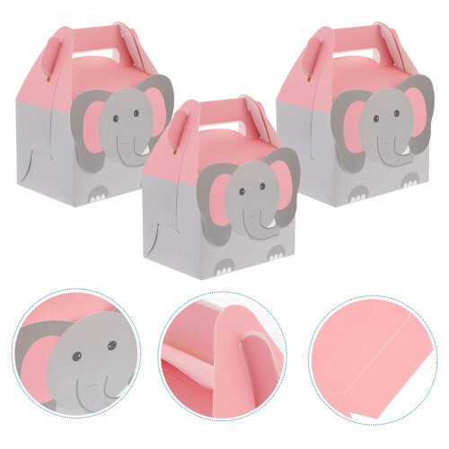 10Pcs Cartoon Animal Pattern Candy Cookie Storage Box Portable Multi 2