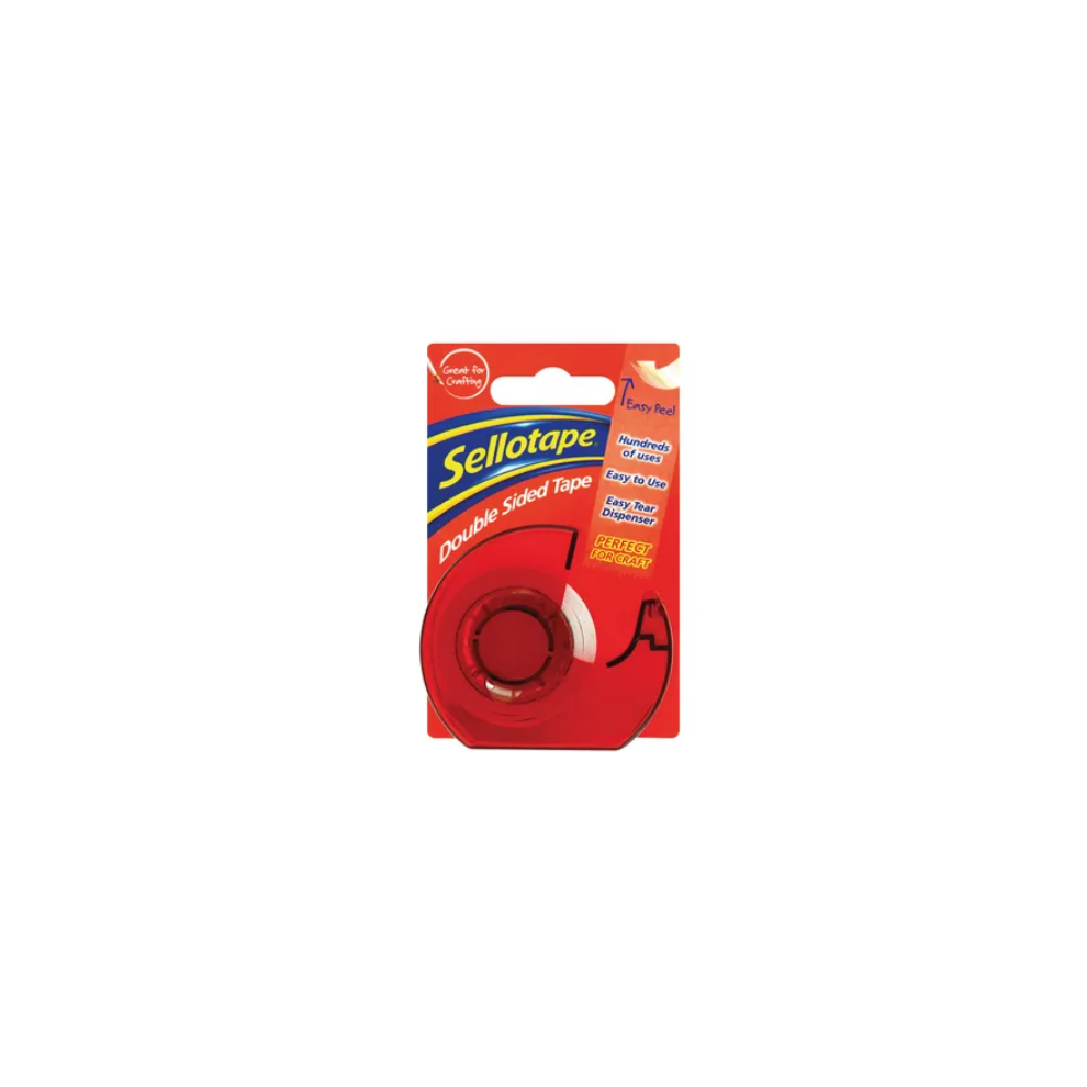 Sellotape Double Sided Tape And Dispenser 15Mm X 5M 5000301042759