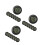 21Pc Digital Hygrometer Thermometer for Reptile Tanks Black Plastic 6