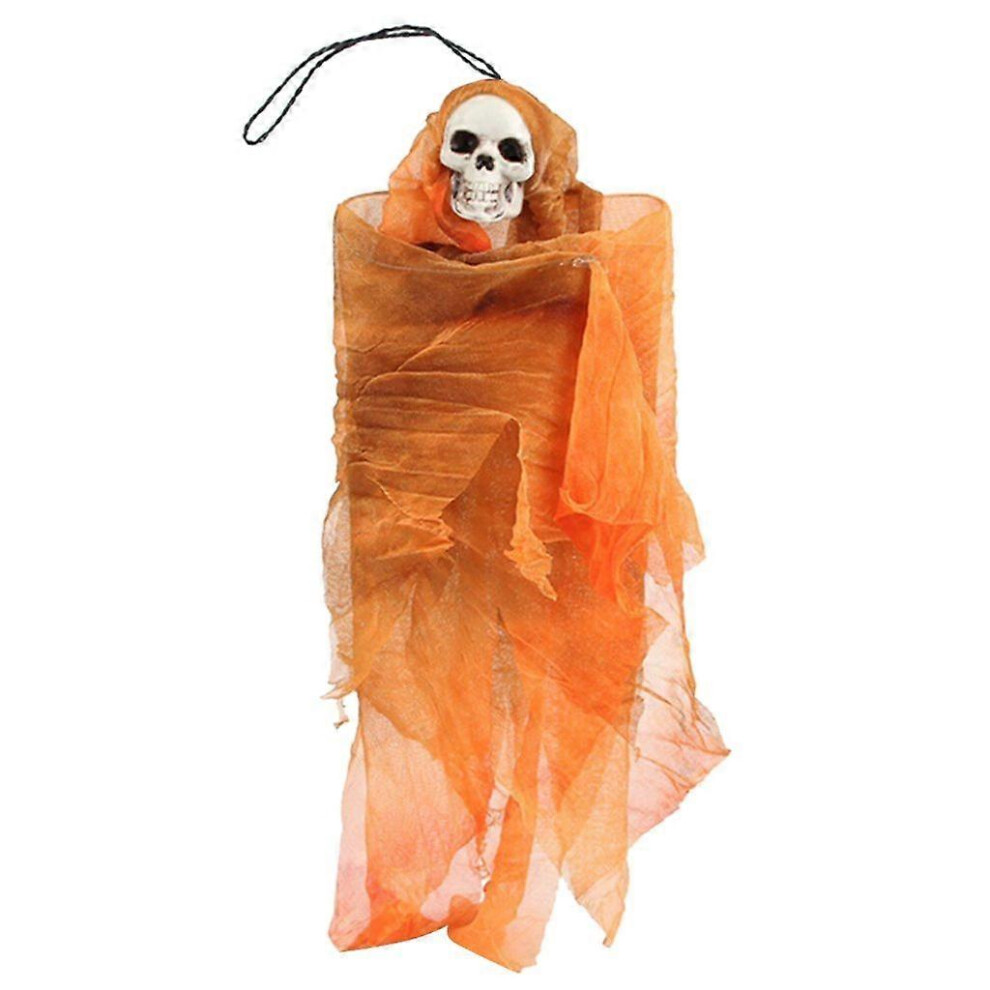 (As Show, One Size) Creepy Halloween Hanging Skull Ghost Prop For Indoor And Outdoor Parties 3364096775363