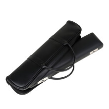 1Set Black Leather Flute Pouch Practical Durable Flute Carrying Bag