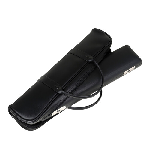 1Set Black Leather Flute Pouch Practical Durable Flute Carrying Bag