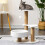 Cat Scratching Post Wood Sisal Rope Durable Climbing Replacement 7