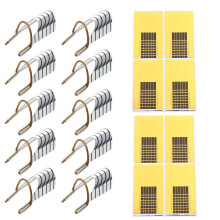 1Set Nail Art Forms Stickers Metaal Kleuren Manicure Extensie Set