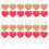 Diy Craft Hart Labels Gekleurd Papier 300 Stuks 11