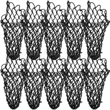 12Pcs Cotton Thread Pool Table Pocket Replacements Black Billiard Net